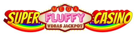 Super Mega Fluffy Rainbow Vegas Jackpot Casino logo